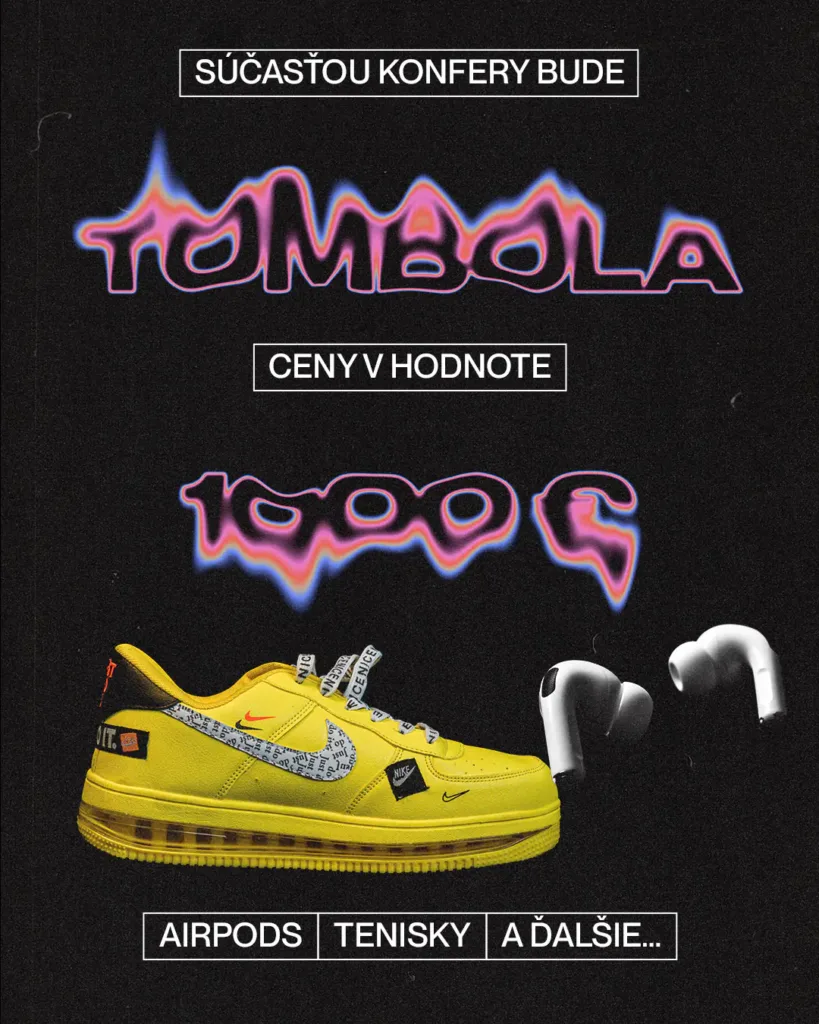 Tombola na mládežníckej konferencii v Martine – ceny v hodnote 1000 €: AirPods, tenisky a ďalšie
